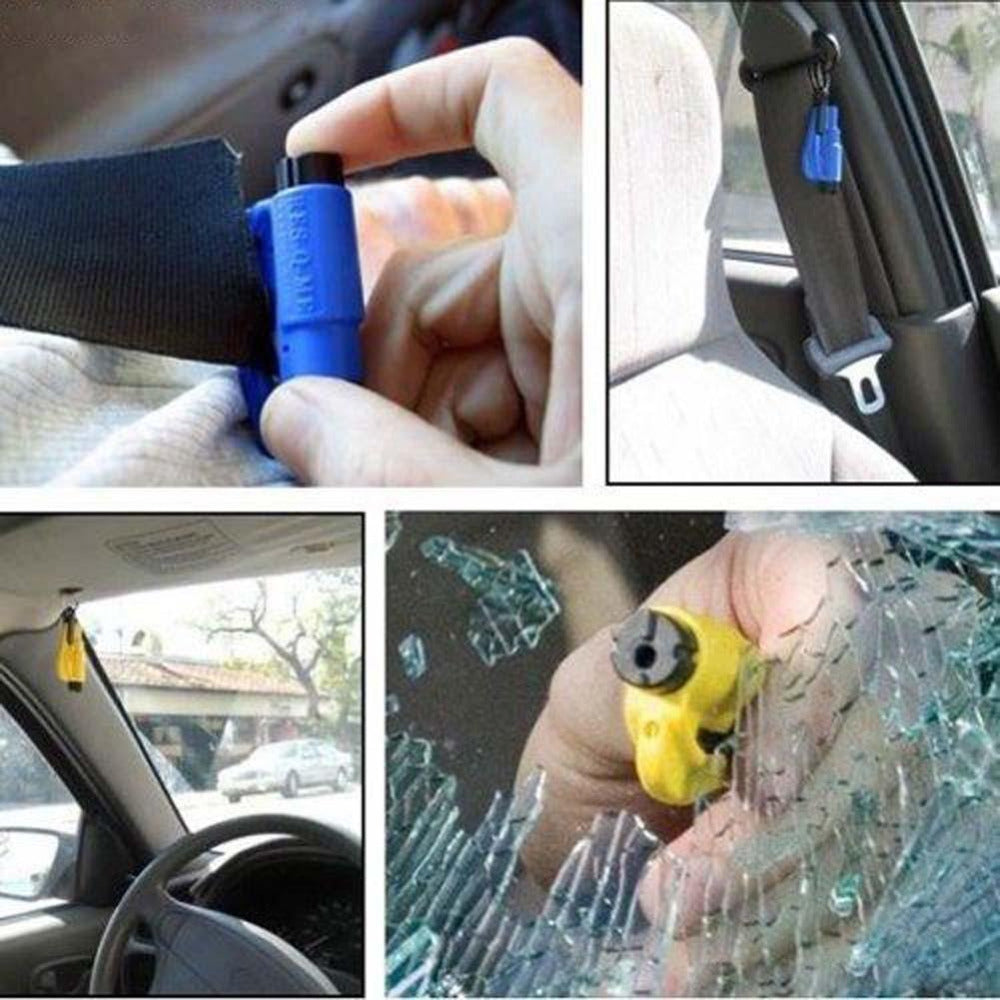 2x 3 in 1 Car Window Glass Breaker Emergency Escape Tool Safety Seat Belt  Cutter