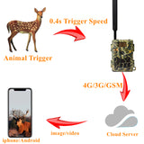 4.8CG 24MP 4G Trail Hunting Camera with Night Vision Infrared Scouting Waterproof For Outdoor Wildlife Monitoring by Mobile APP
