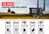 4G Mobile Mini Camera with 1080P & 5MP HD IP WiFi Camera Waterproof IP66 Free APP Monitoring