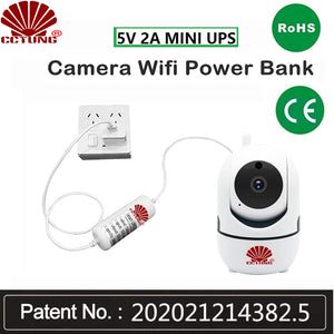 5V2A Mini DC Round Adapter Uninterruptible Power Supply UPS Provide Emergency Power Backup to CCTV Camera with 3200mAh Battery