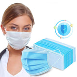 50pcs/Box Disposable Face Masks 3 Layers Non-Woven Cloth Filter Bacteria Earloop Mouth Cover