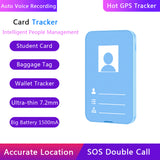 Intelligent 3G Hot GPS Tracker with ID Card Shape Auto Voice Recording Accurate Location & SOS Double Call Free Web & Mobile APP