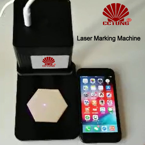 Mini Portable Compact Laser Engraving Machine 1.6W Desktop Etcher Cutter Engraver Via Bluetooth Connection Setting in Mobile APP