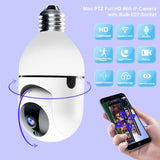 IR Light Version PTZ WIFI IP Camera with E27 Power Socket AI Human Detect IR Network Surveillance Auto Tracking Free Mobile APP