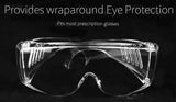 Personal Safety Protective Glasses Goggles to Provide WrapAround Eye Protection from Injuries of Home Work and Outdoor Sports