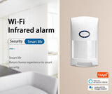 Smart Wifi Tuya APP PIR Motion Sensor with Intelligent Human Body Movement Recognition & Wide Range PET Proof Infrared Detector