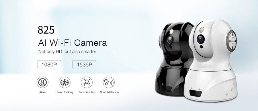 1080P Smart WIFI PTZ HD IP Cloud Camera with Alexa Voice Control Auto ...