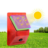 Solar Alarm Lamp with PIR Motion Sensor 433Mhz Remote Controller 120DB Loud Security Alarm Siren Strob for Home Yard IP65 Waterproof