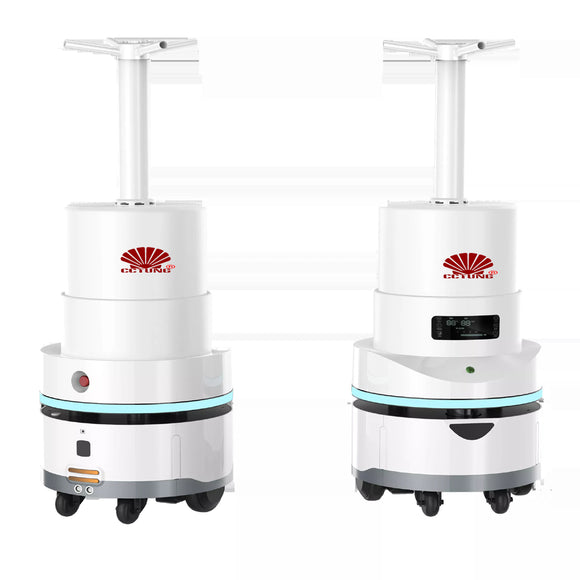 Spray Disinfection Robot with Autonomous Navigation Max.16L Tank for Regular & Immediate Spraying Mode Controlled by Mobile APP