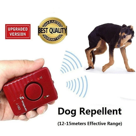 Original Mini Ultrasonic Dog repeller Powerful Repellent Sonic Deterrent Pet Chaser Super Powerful Rechargeable With LED Light